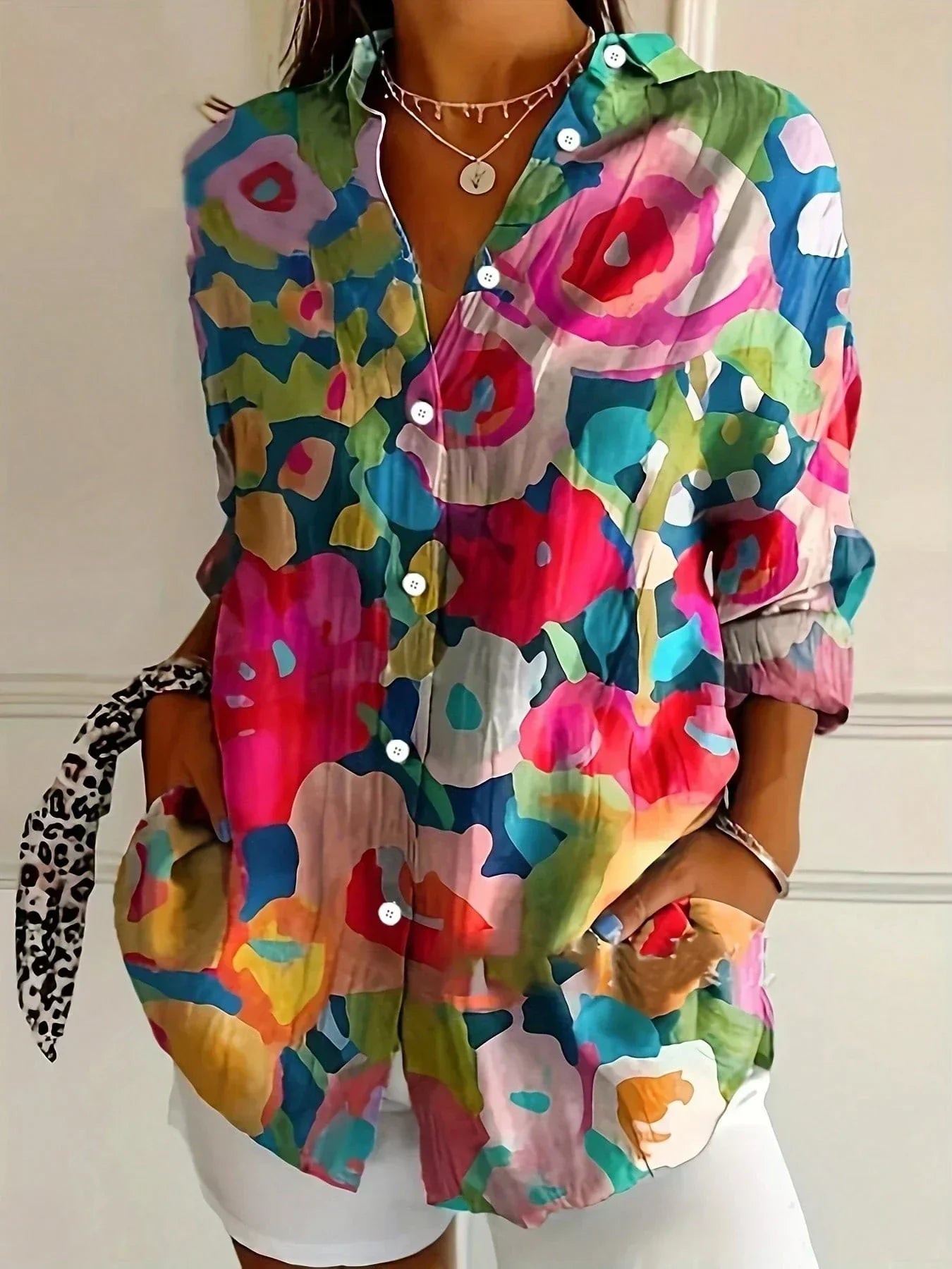 Rina | Blouse avec imprimé coloré