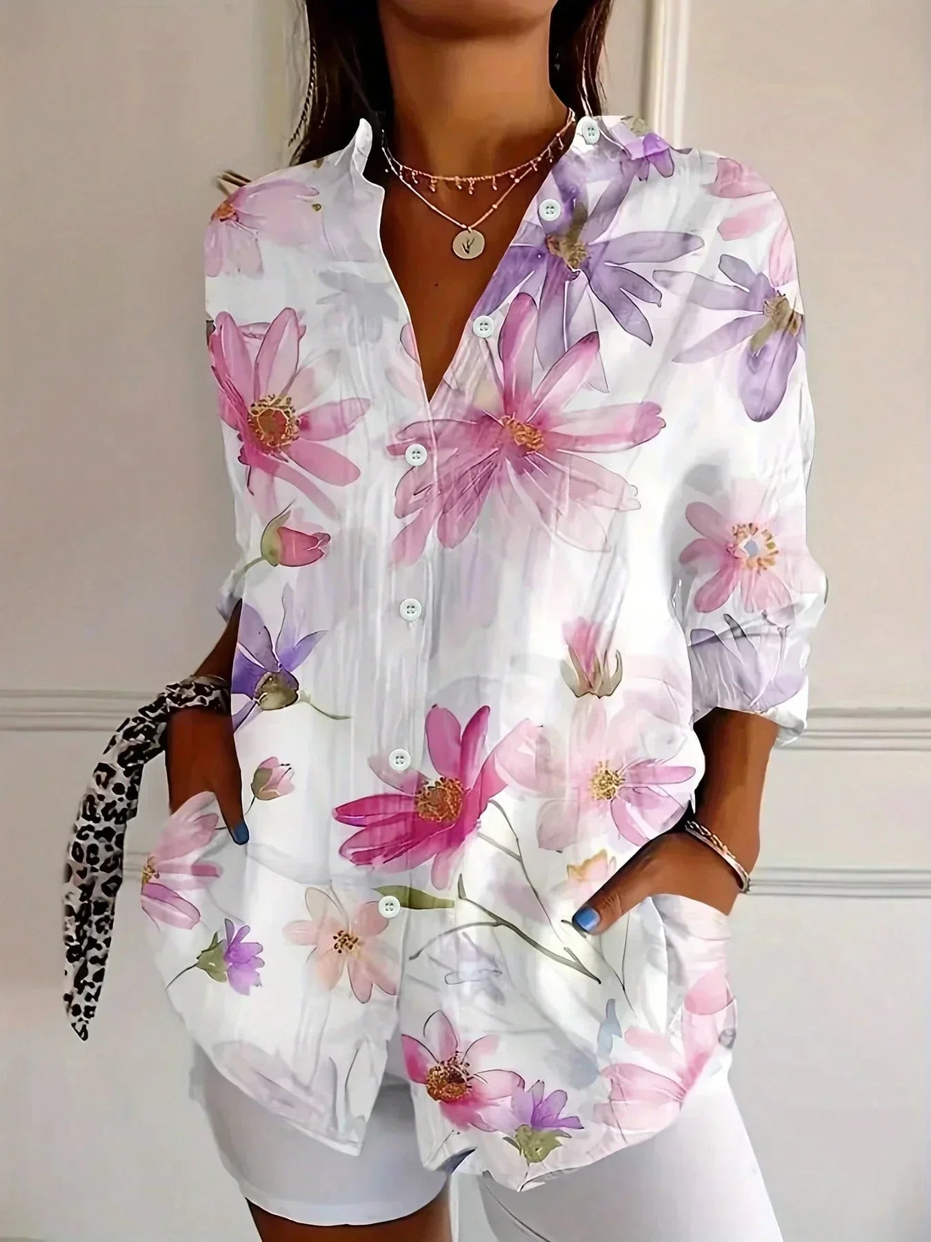 Rina | Blouse avec imprimé coloré