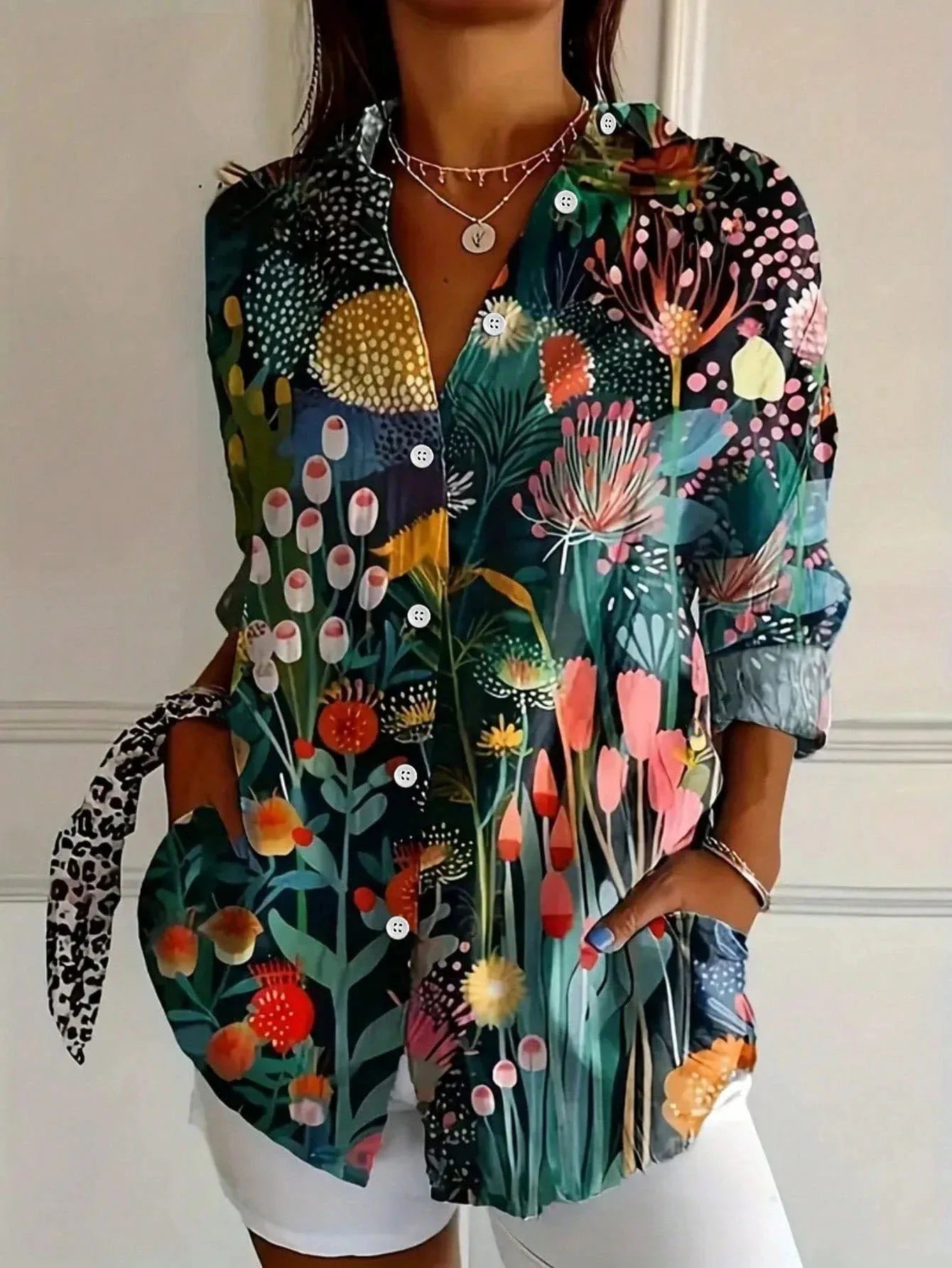 Rina | Blouse avec imprimé coloré