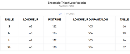 Valeria | Ensemble Tricot Luxe
