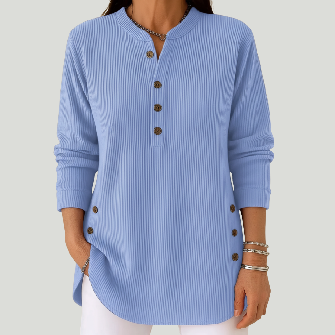 Emmy | blouse unie à manches longues