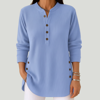 Emmy | blouse unie à manches longues