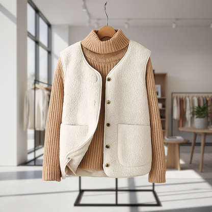 Emma | Cardigan gillet fleece
