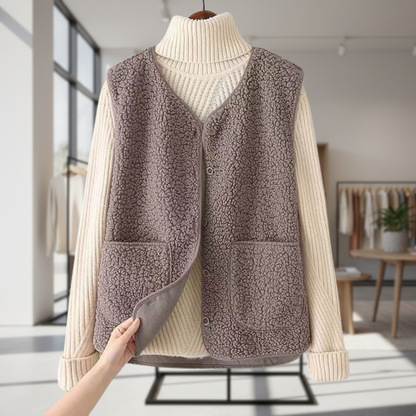 Emma | Cardigan gillet fleece