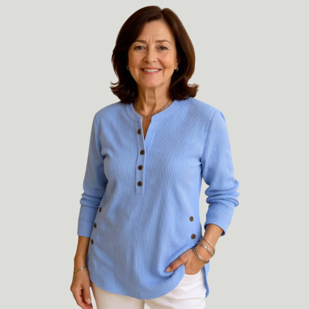 Emmy | blouse unie à manches longues
