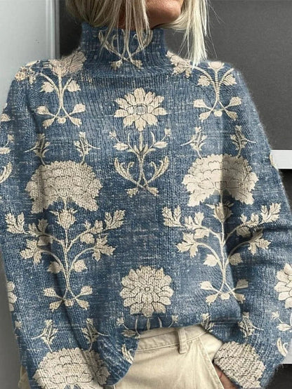 Apolline | Pull Brodé Jardin Sauvage
