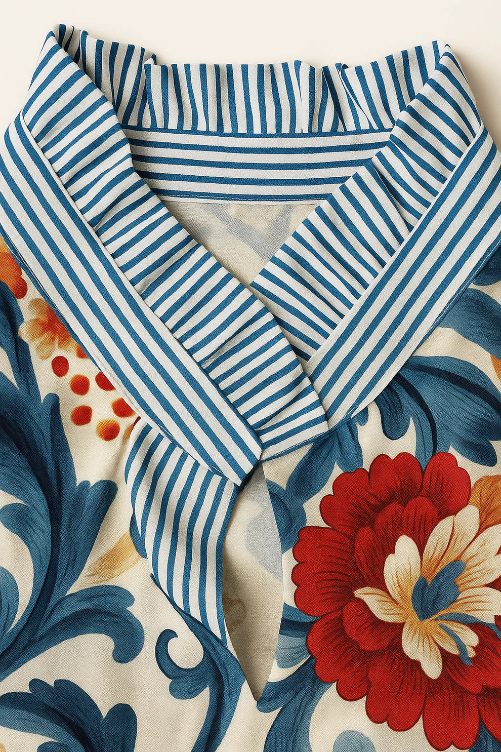 Blouse À Imprimé Floral Vintage