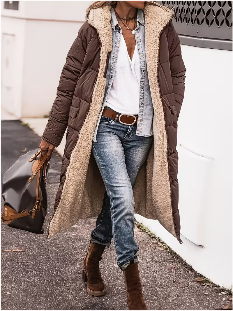 Layla | Manteau long élégant confort premium