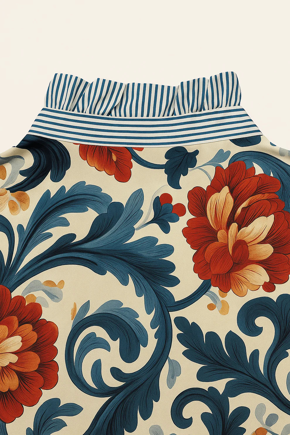 Blouse À Imprimé Floral Vintage