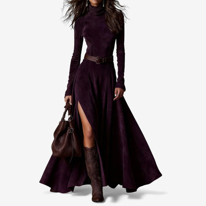 Marinucci | Robe longue en imitation daim