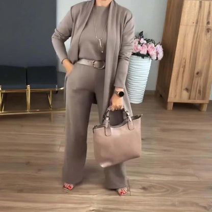 Gabriel | Ensemble de 3 Pièces avec Cardigan Long