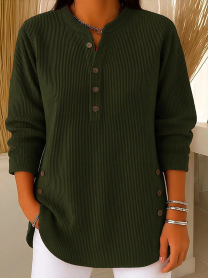 Emmy | blouse unie à manches longues