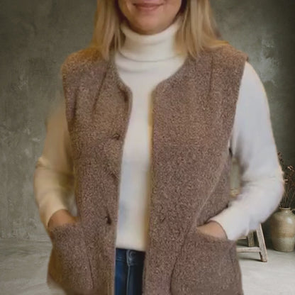 Emma | Cardigan gillet fleece