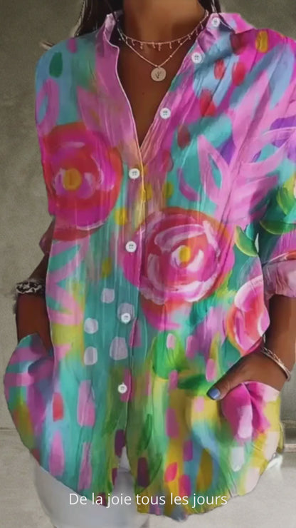 Rina | Blouse avec imprimé coloré