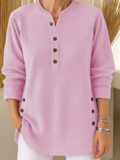 Emmy | blouse unie à manches longues