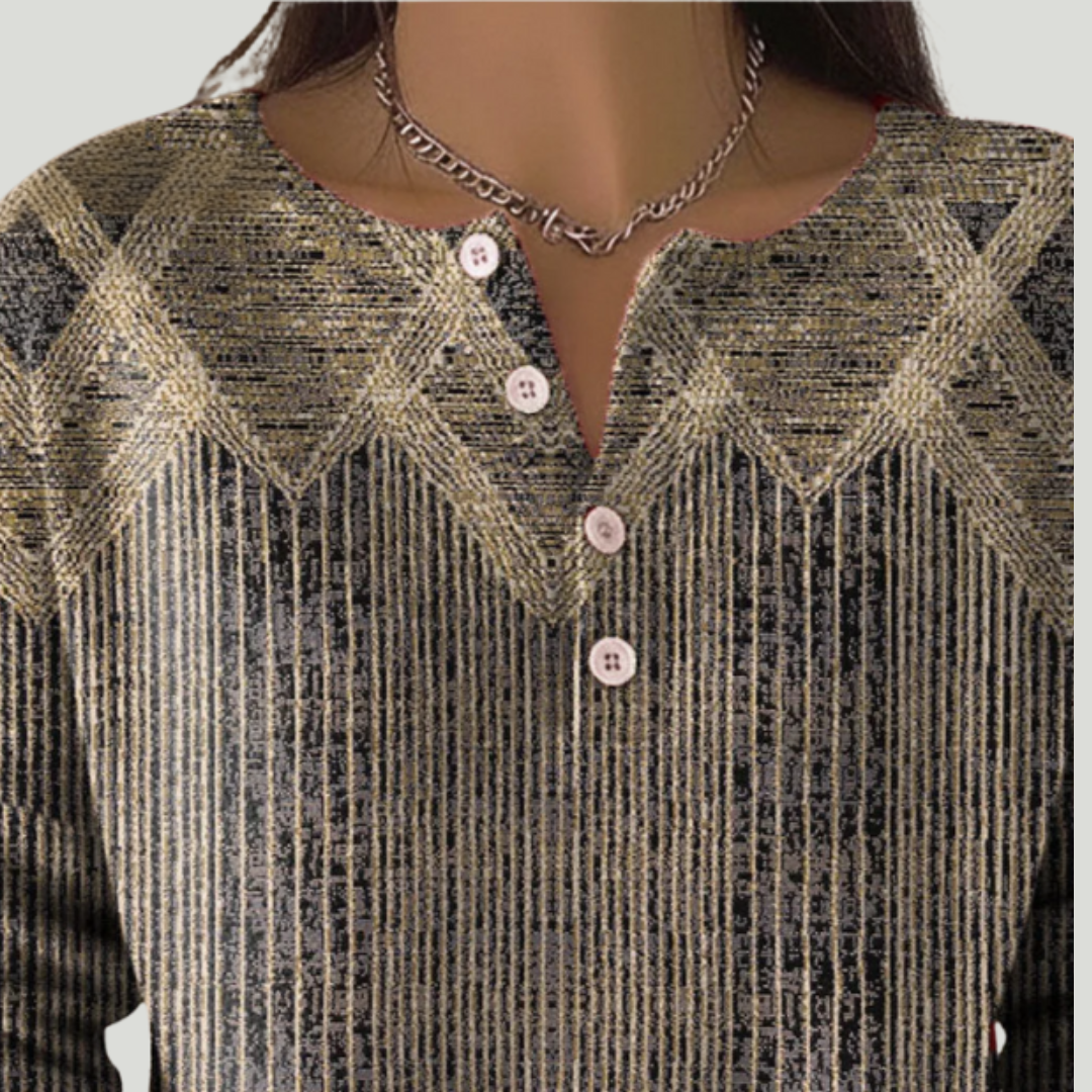 Mila | T-Shirt Rayé Vintage (Manches Longues)