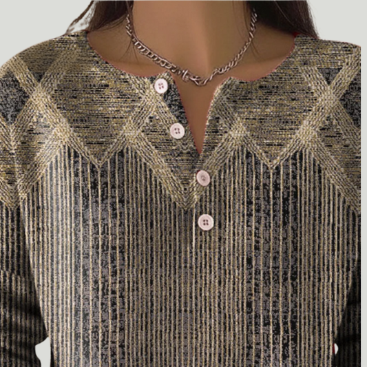 Mila | T-Shirt Rayé Vintage (Manches Longues)