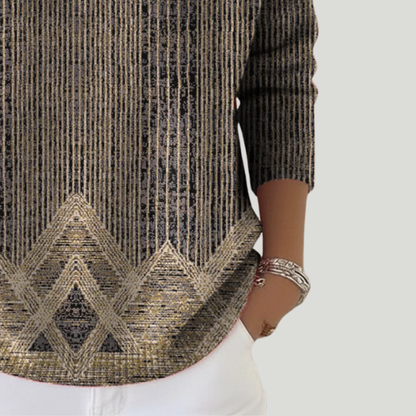 Mila | T-Shirt Rayé Vintage (Manches Longues)