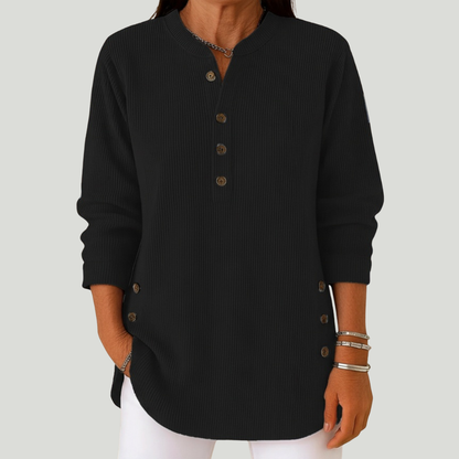 Emmy | blouse unie à manches longues