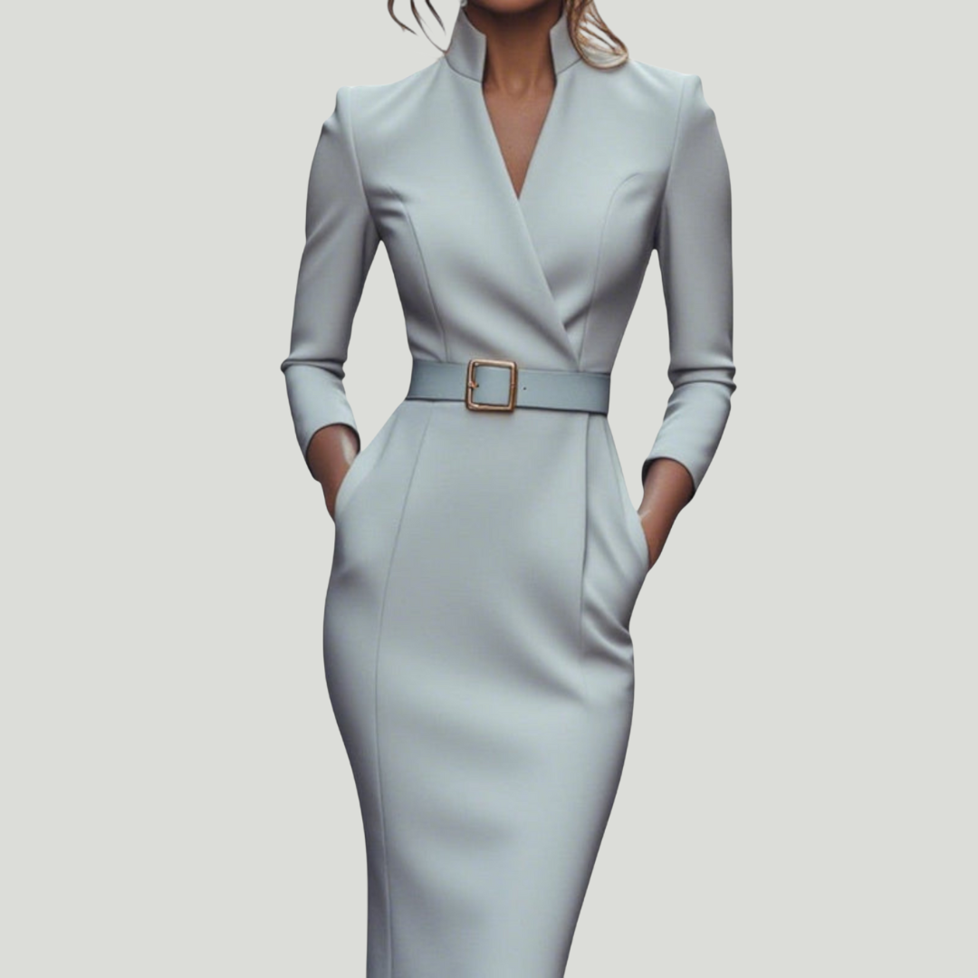 Miriam | Robe Élégante Ceinturée