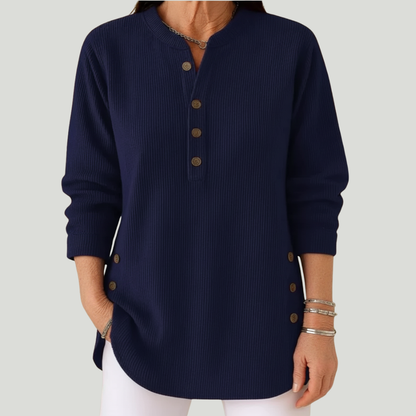Emmy | blouse unie à manches longues