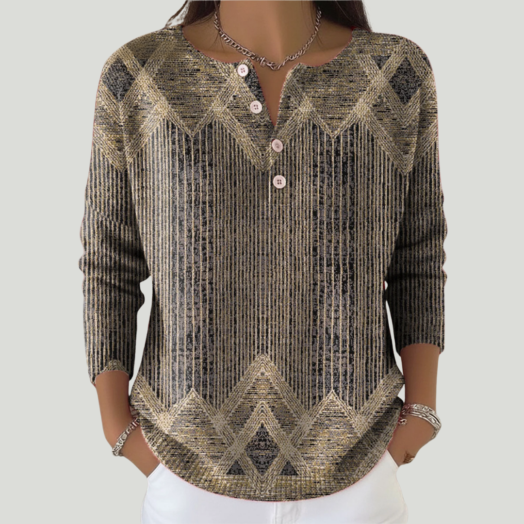 Mila | T-Shirt Rayé Vintage (Manches Longues)