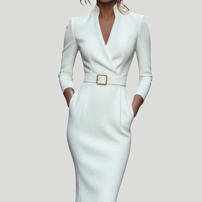 Miriam | Robe Élégante Ceinturée