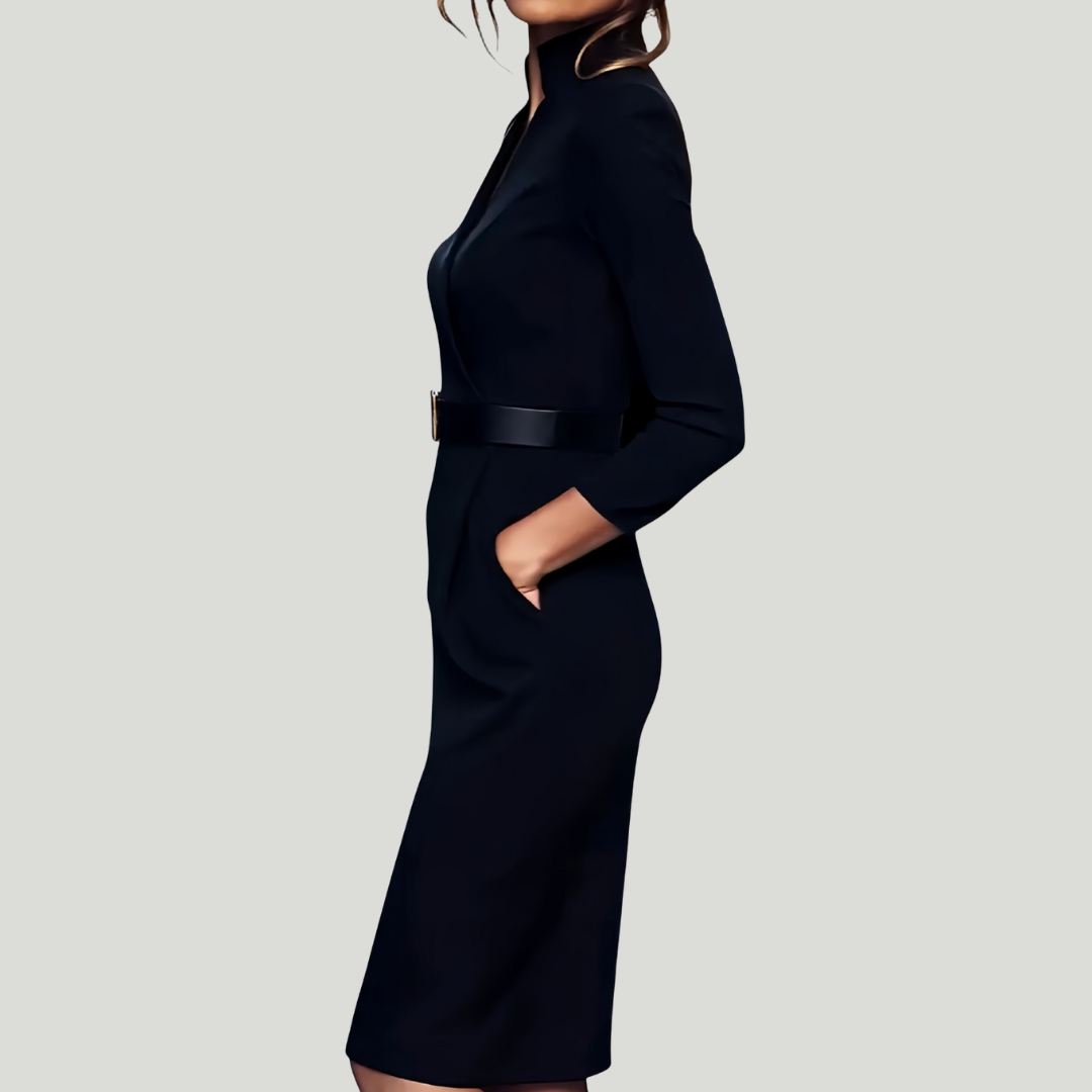 Miriam | Robe Élégante Ceinturée