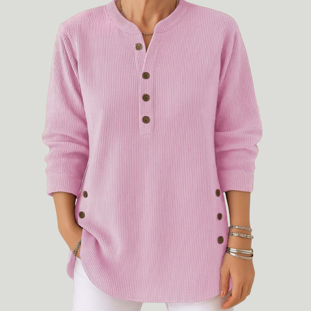 Emmy | blouse unie à manches longues