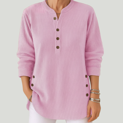 Emmy | blouse unie à manches longues