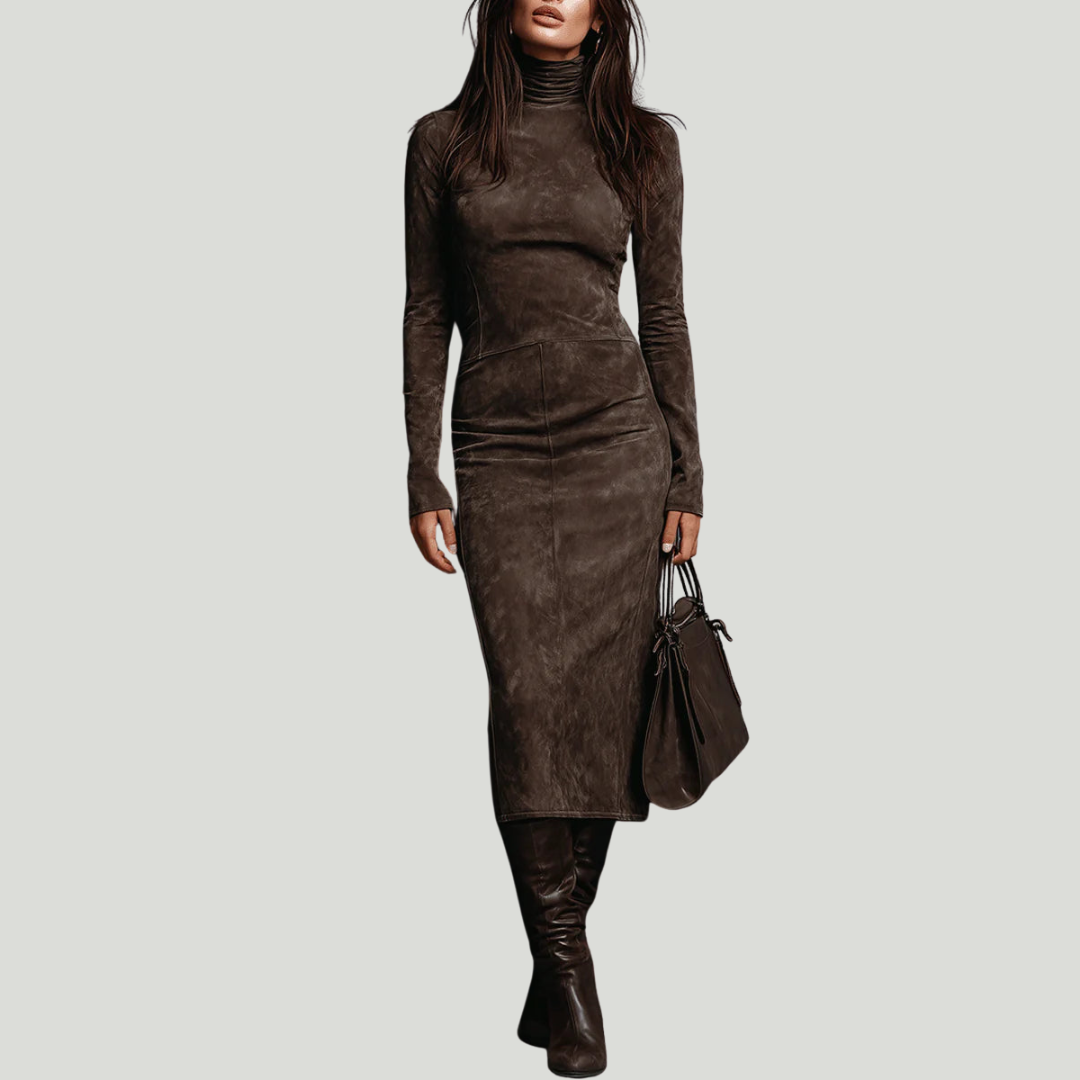 Naya | Élégante robe midi cintrée