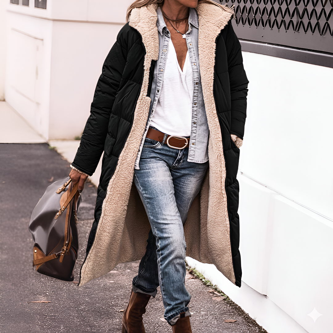 Layla | Manteau long élégant confort premium